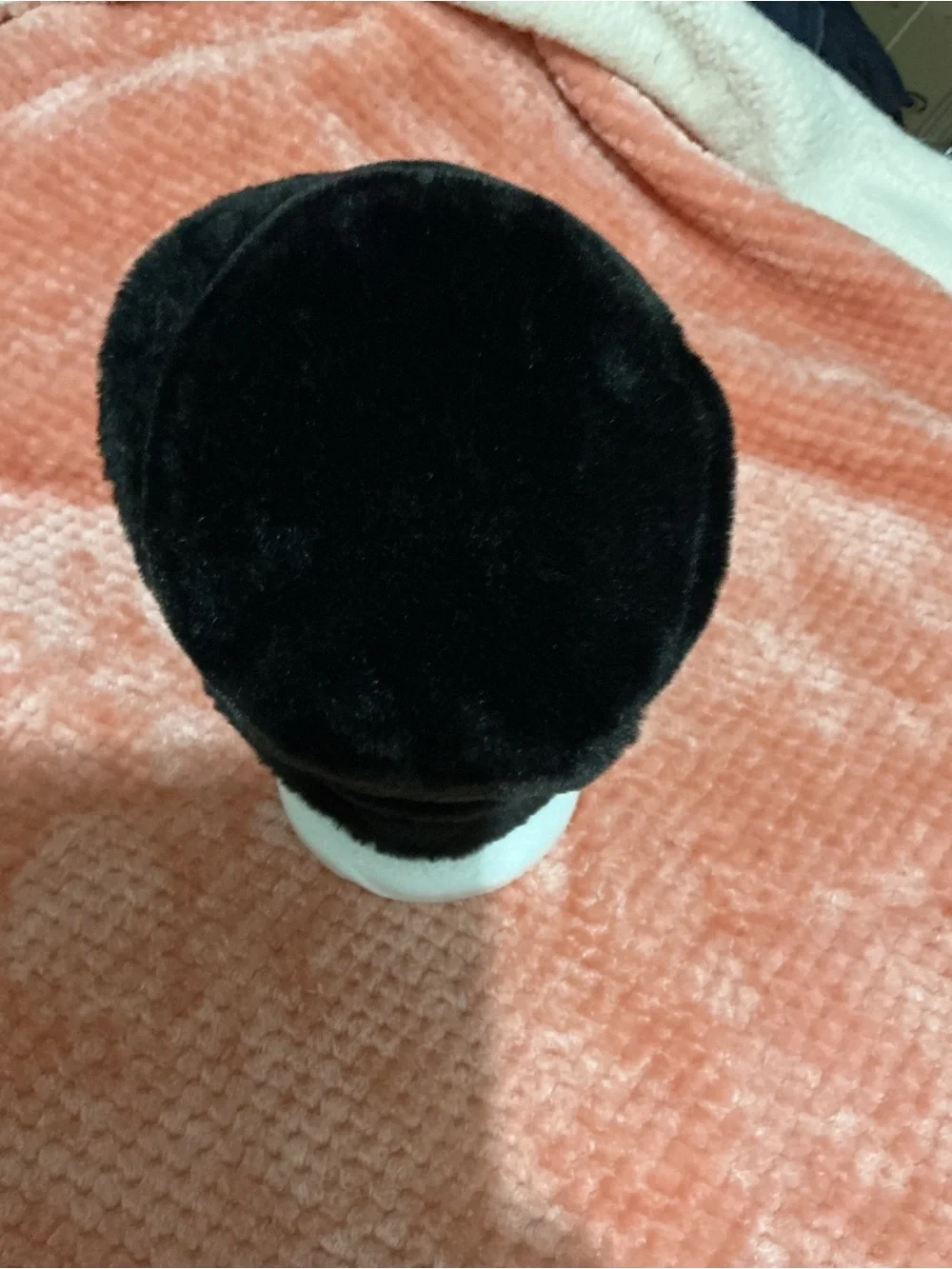 Black Faux Fur Bucket Hat - Women Accessories Glasses